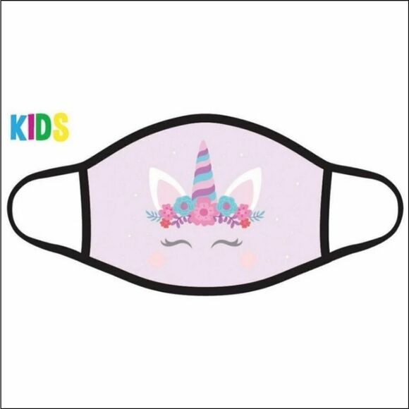 SALE USA Made Kids Unicorn Facemask - Picture 1 of 2
